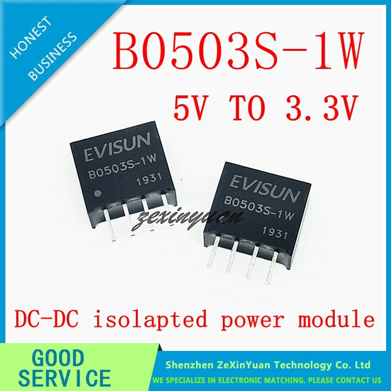 1PCS B0503S-1WR3 B0503S-1W B0503S SIP-4 5V TO 3.3V DC-DC isolapted power module | Электроника