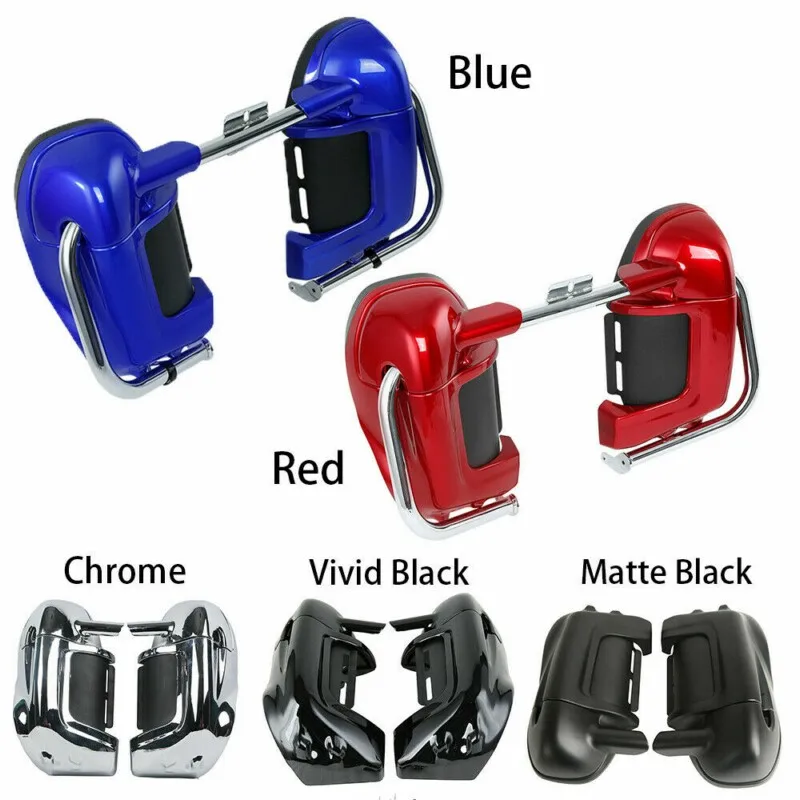 

Motorcycle Lower Vented Leg Fairings Cap Glove Box For Harley Touring Road King Street Electra Glide