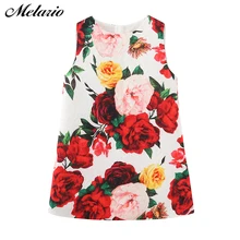 Melario/летние детские платья для девочек; одежда с принтом; повседневное детское платье для девочек; Vestido; платье принцессы трапециевидной формы; одежда для детей