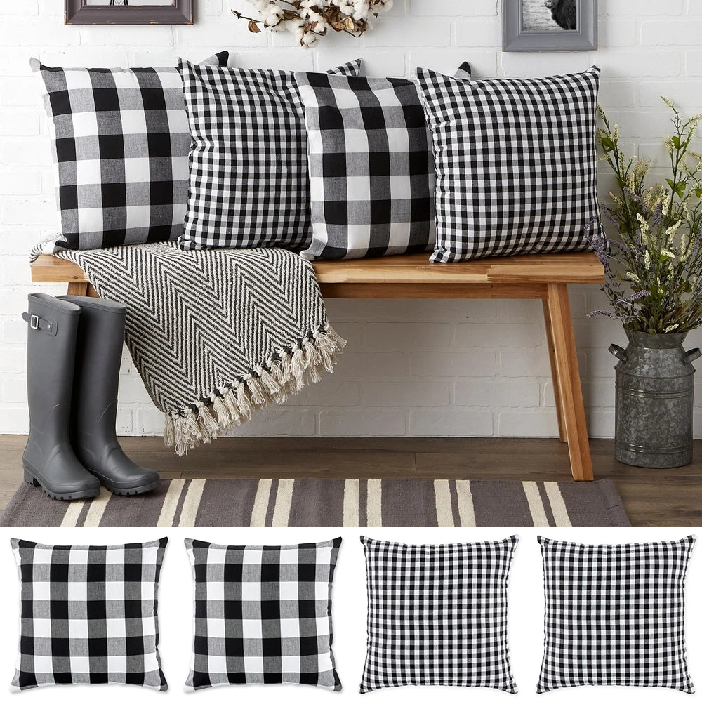 

Buffalo Plaid Cushion Cover Cotton Pillow Cover for Sofa Living Room 45x45cm Decorative Pillows Housse De Coussin