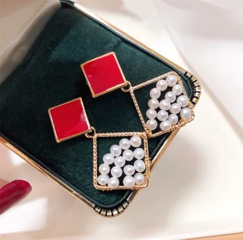 

Light The Luxury of Hand Made Wound Pearl Earrings 14K Gold Filled Earring Jewelry For Women Best Gift