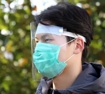 

Full Face Shield Man Women Mask Anti Droplet Transparent Adult Masks Windbreak Household Protective SN3310