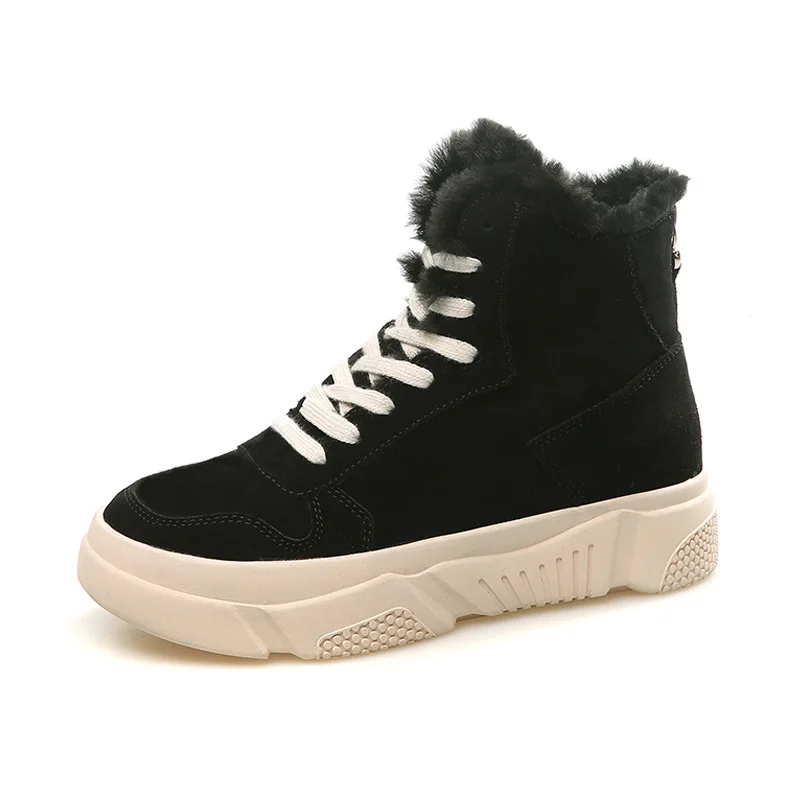 Botines Mujer коллекция 2019 года женские зимние ботинки зимняя Нескользящая Уличная