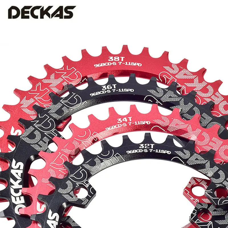 Deckas 96BCD круглая/Овальная узкая широкая цепь кольцо 32T 34T 36T 38T горный велосипед для