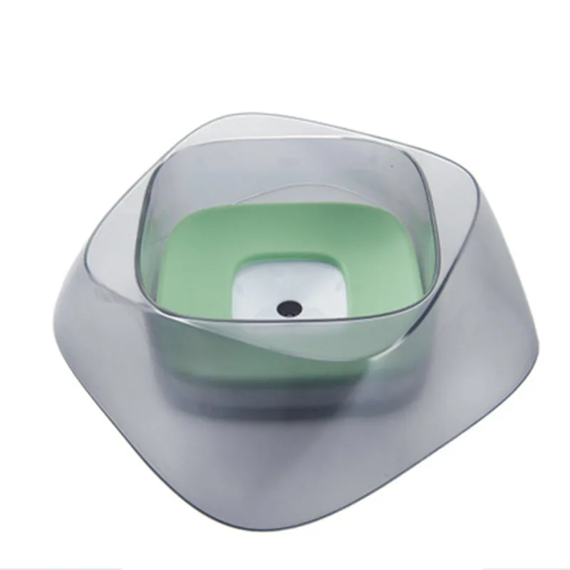

1.4L Pet Water Feeder Dog Bowls Floating Not Wetting Mouth Cat Bowl No Spill Drinking Water Feeder Plastic Portable Dog Bowl