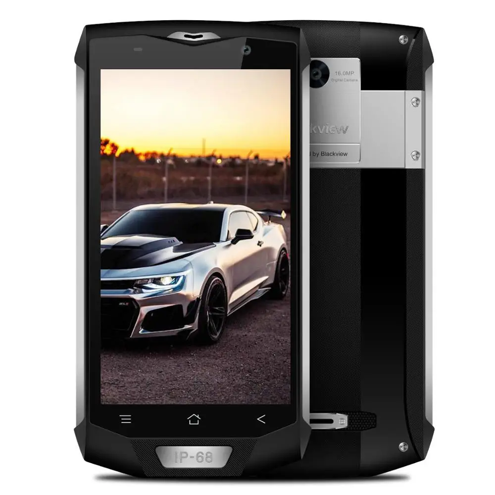 Blackview BV8000 Pro смартфон FHD MTK6757 Восьмиядерный Android 7,0 6 Гб ram 64 Гб rom 16MP водонепроницаемый IP68 Тип C 4G мобильный телефон - Цвет: Eagle Silver