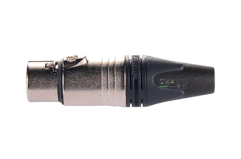 NEUTRIK three core XLR balance cannon female plug NC3FXX посеребренный с цветным кольцом