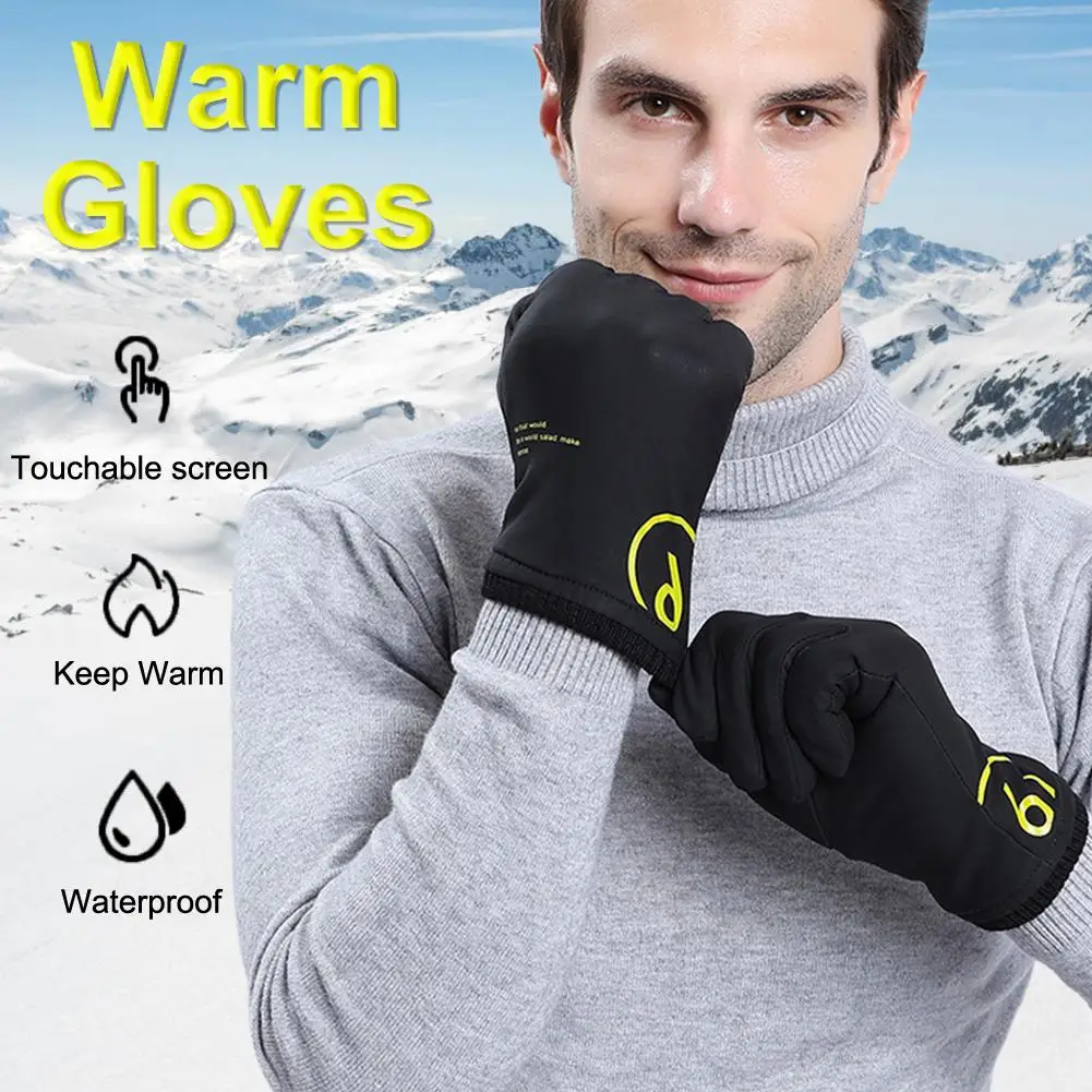 Высокое Качество Зимние теплые перчатки высокие эластичные перчатки для верховой езды с сенсорным экраном для мужчин