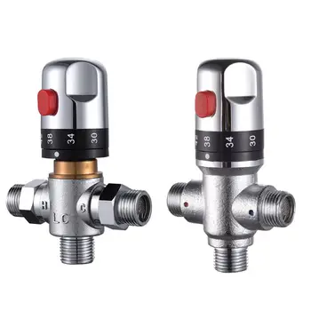

Brass Thermostatic Valve Mixer Water Temperature Control Bathroom Faucet Valve 449C