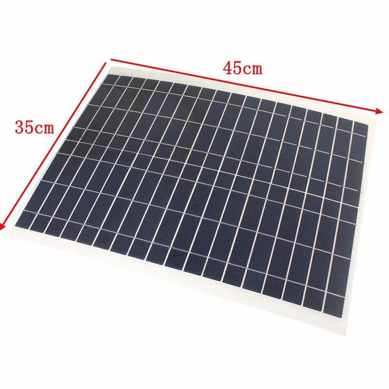 20W 12V Solar panel& panel cells& solar system with high conversion rate Charger Solar Panel Battery for outdoor for car