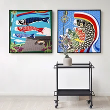 Diy краски по номерам картина рисунок Япония традиционная пользовательская культура искусство Гостиная декоративная висячая живопись