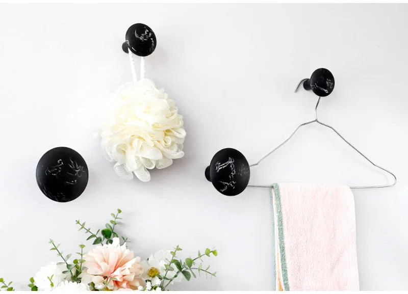 4pcs/set Wall Hanger Wall Hanging Wall Hanger Bathroom Kitchen Hook Entrance Hook Combination Minimalist Resin Hook