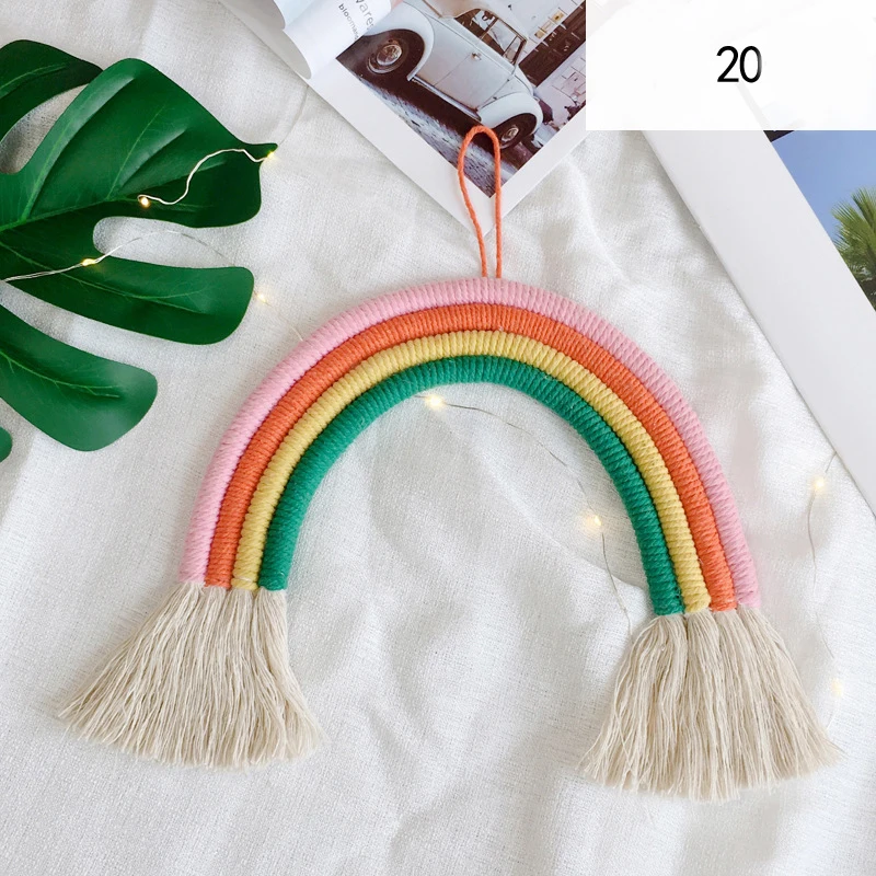 Home Children's Room Decoration Pendant Hand-woven Ornaments Wall Hangings Hanging Decorations Baby Wall Decor - Цвет: Number 20