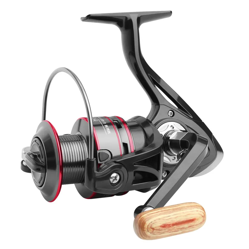 Fishing Reel 8KG Pike Black Red Spinning reel Handle Line Spool Saltwater Fishing Accessories Fishing Reel 8KG Pike Black Red Spinning reel Handle Line Spool Saltwater Fishing Accessories