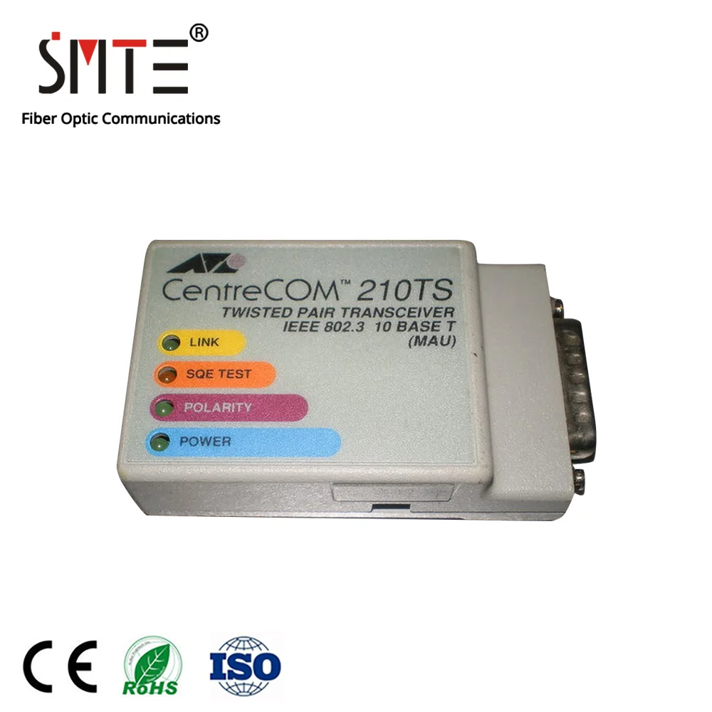 Конвертер центр COM AT-210T RJ45 в AUI для AT-210Ts совместимый mx20t 210t 210ts AUI трансивер 2511 250925222514 секундная стрелка