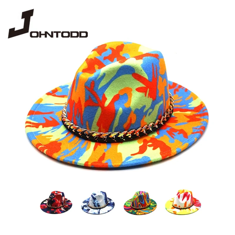 

Шляпа Федора с поясом для мужчин и женщин, модная шерстяная фетровая Панама с широкими полями, с поясом, зима 2021