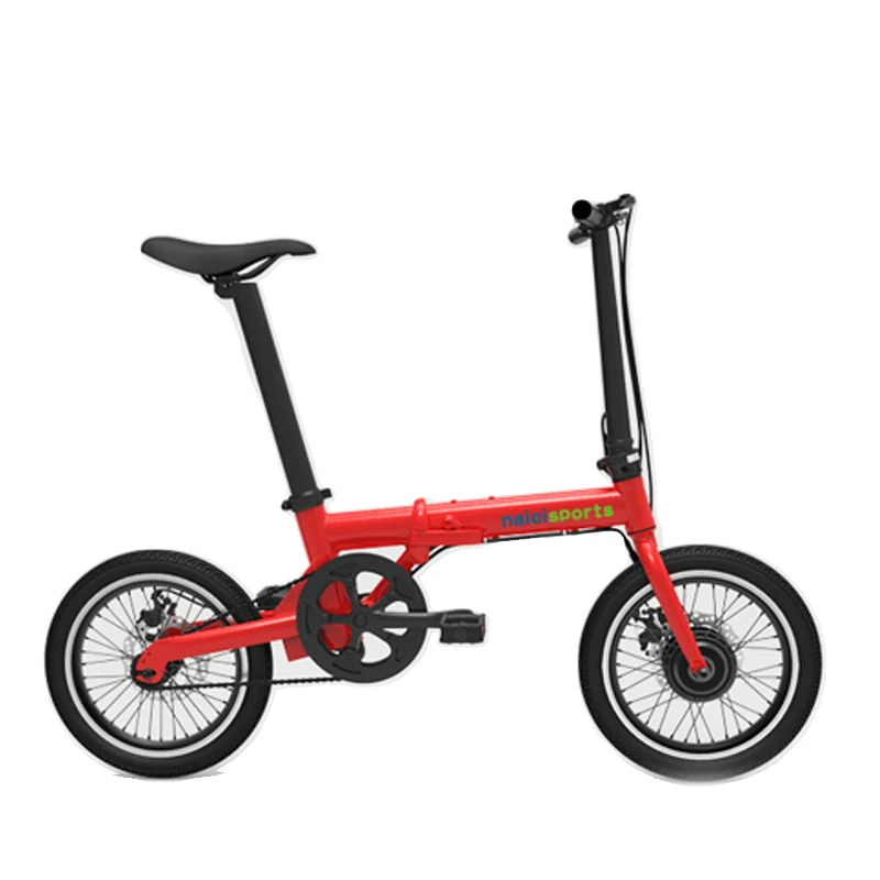 Складной электрический велосипед Smart ebike 250 Вт Мотор спиц колеса 16 дюймов шины велосипед - Цвет: red spoke wheel