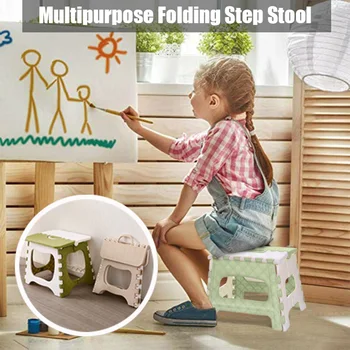 

Plastic Multipurpose Folding Step Stool Home Train Outdoor Foldable Storage Convenient DTT88