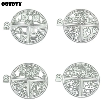 

Happy Christmas Metal Cutting Dies Stencil Scrapbooking Album Stamp Paper Card Embossing Decor