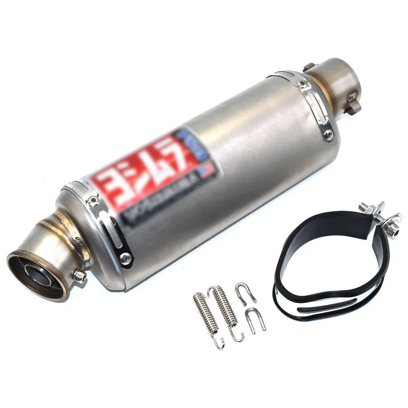 Universal Motorcycle Exhaust For Muffler Titanium Color Scooter Motorbike ATV Pit Bike Escape mt07 Mt09 r3 r6 | Автомобили и