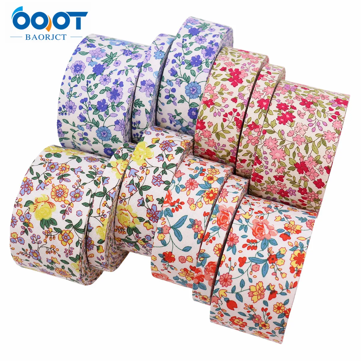 Ribbon Decoration Ribbon Supplies Double-Sided Flower Thicken Cloth Ribbon 5Yards M-21820-1461 38MM DIY Crafts Hairclip Apparel Accessories And Sewing Decorations
