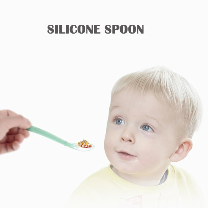 2 шт. силиконовая соковыжималка для кормления ложка безопасная пищевая добавка питатель мелкая ложка с чехлом для детей P7Ding