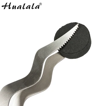 

Hualala 30 cm Length Arc Shape Stainless Steel Metal Alloy Accessories Hookah Charcoal Tong Shisha Clamps