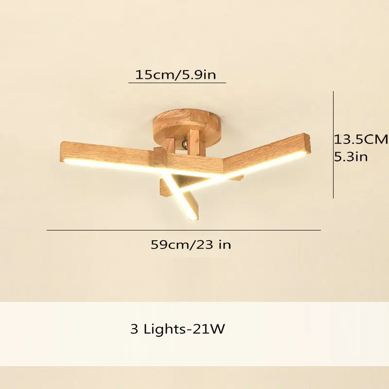 3 Lights Chandelier Японская люстра в стиле татами, деревянная лампа 21 Вт 40 Вт 72 Вт, современный деревянный потолочный светильник для спальни, столовой, кухни - Цвет абажура: 3 Lights Chandelier