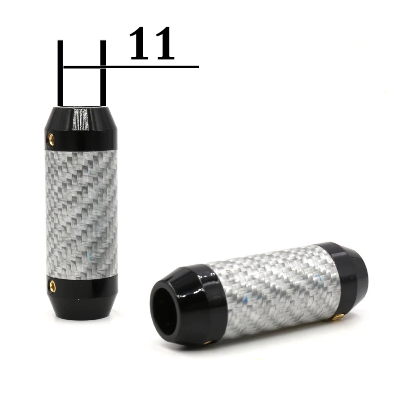 4xCarbon Fiber(диаметр: 11 мм) брюки Boot Y Splitter от 1 до 2 спикер аудиокабель Pant