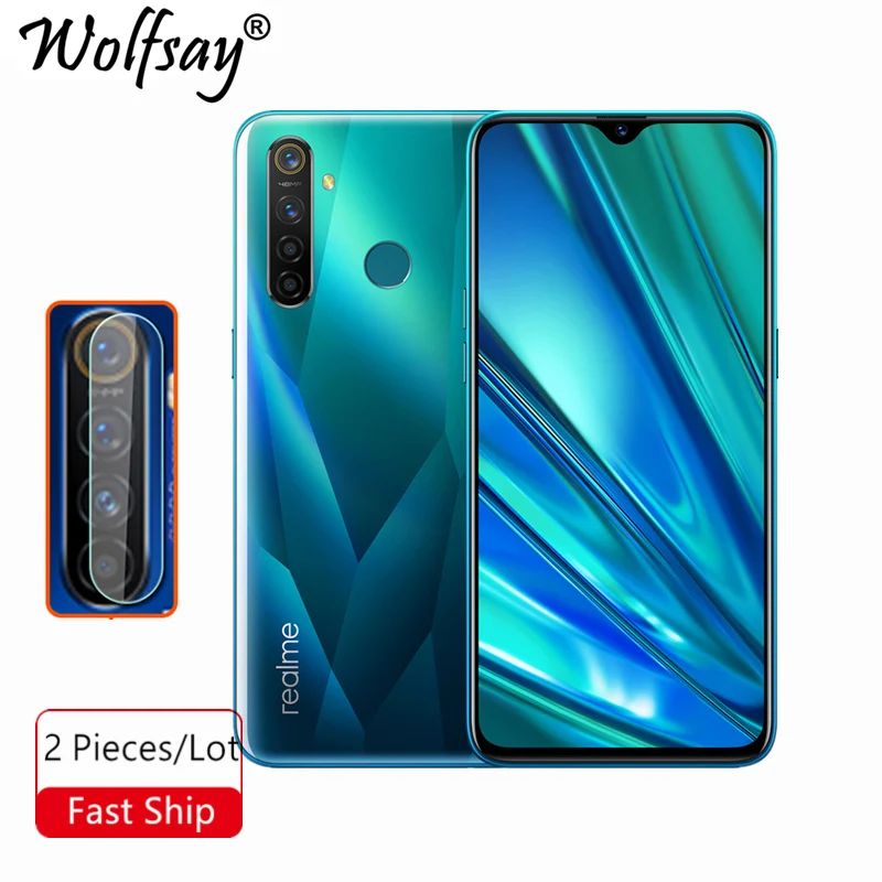 

2pcs Back Camera Tempered Glass for OPPO Realme 5 5i 5s Lens Screen Protector for OPPO Realme 5i Full Glued Anti-scratch Film