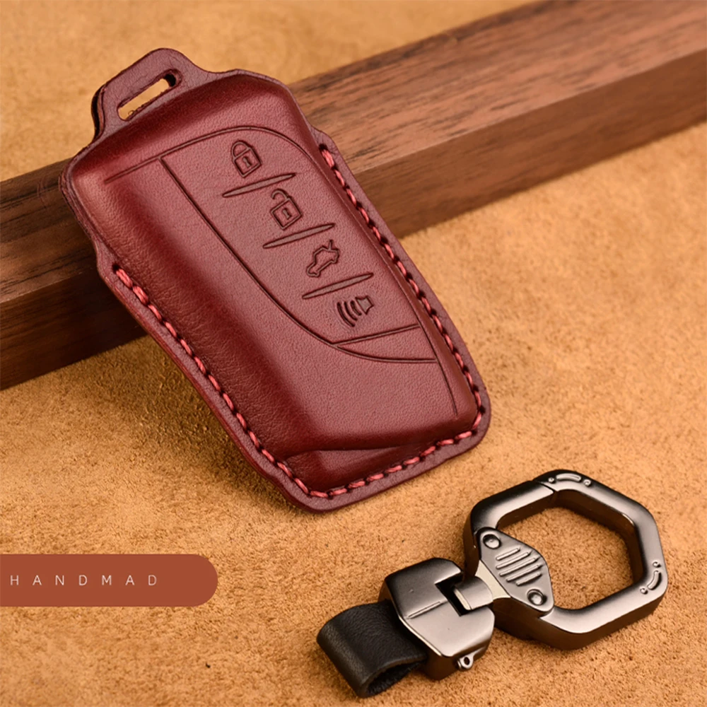 

Genuine Leather Car Remote Key Case Cover Holder For Lexus IS ES GS GX LS500H NX RX LX LC RC 200 250 570 2018 2019 Accessories
