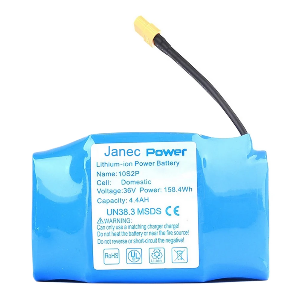 36V 4400mAh Lithium Battery Pack Replacement Rechargeable Batteries Compatible with Electric Self-balancing Scooter Ebike