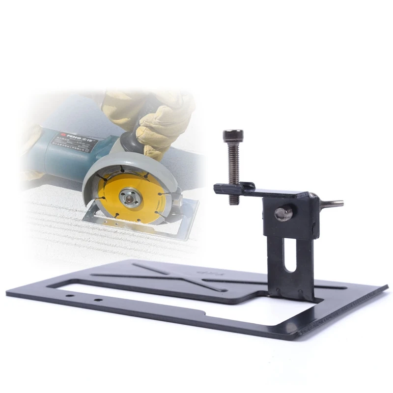 Adjustable Angle Grinder Holder Tool Cutting Machine Cutter Metal Bracket Base