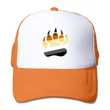 Gay Bear Pride Paw Trucker шапка унисекс для взрослых бейсбольная сетчатая Кепка черная