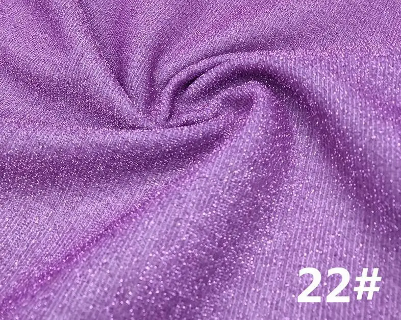 NO.22 Цена, 2 метра, цветные, однотонные, фиолетовые, короткие рукава, ремесла, сценическая поверхность обуви, украшение, блестящая, мягкая, тонкая, блестящая ткань, S0683L - Цвет: NO.22