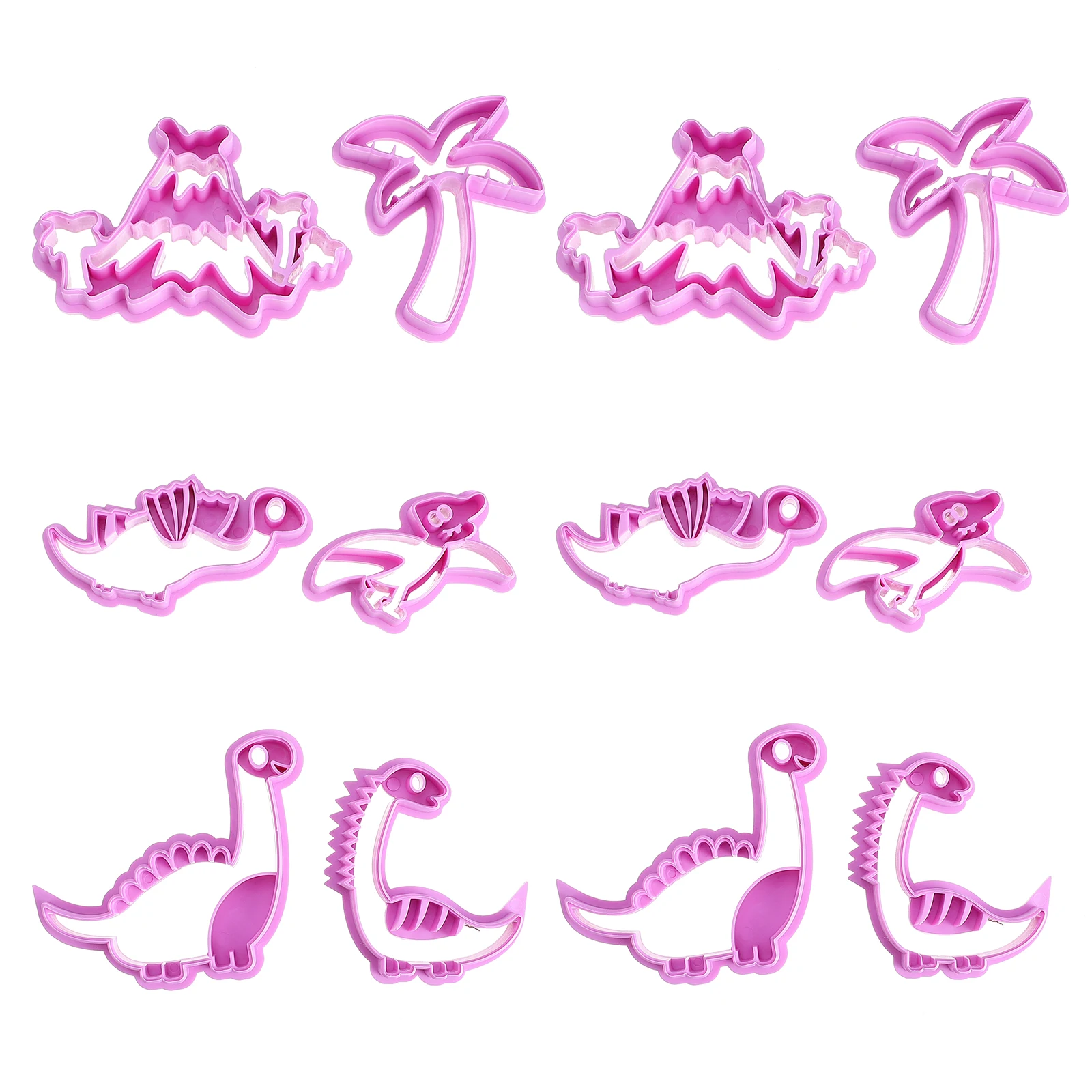 12 шт. формы для торта в виде динозавра печенья шоколада многоразовые пластиковые