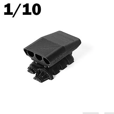 3d печать двигателя наддува модель украшения для 1/10 1/8 Rc Гусеничный автомобиль Trx4 Rc4wd D90 D110 осевой Scx10 Wraith 90046 - Цвет: black 10 scale