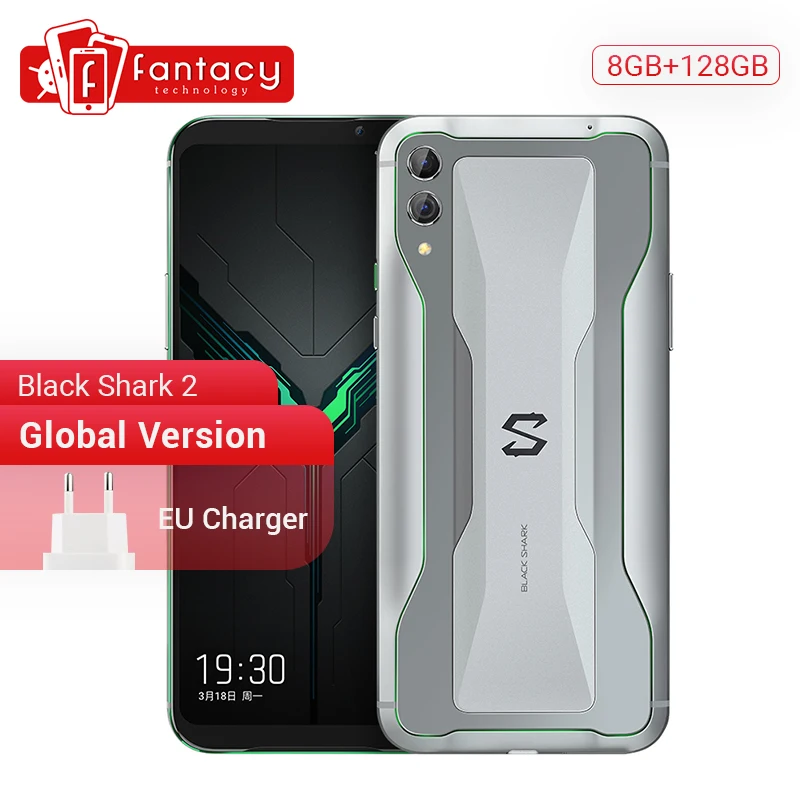 Xiaomi Black Shark 2 с глобальной версией, 8 ГБ, 128 ГБ, игровой телефон Snapdragon 855, четыре ядра, 6,39 дюйма, AMOLED экран, мобильный телефон, камера 48 МП