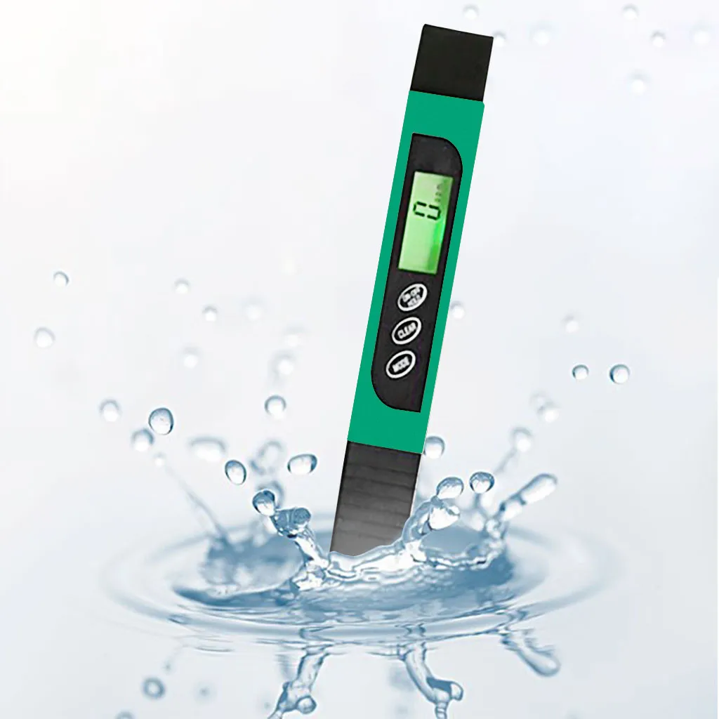1 шт. цифровой ЖК-дисплей для тестирования качества воды ручка фильтр-метр тестер 0-9990 PPM портативный тестер хлора температуры для бассейн