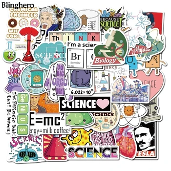 

Blinghero Chemical Function Stickers 50Pcs/set Cool Stationery Pencil-box Stickers PVC Refrigerator Luggage Sticker Decal BH0465