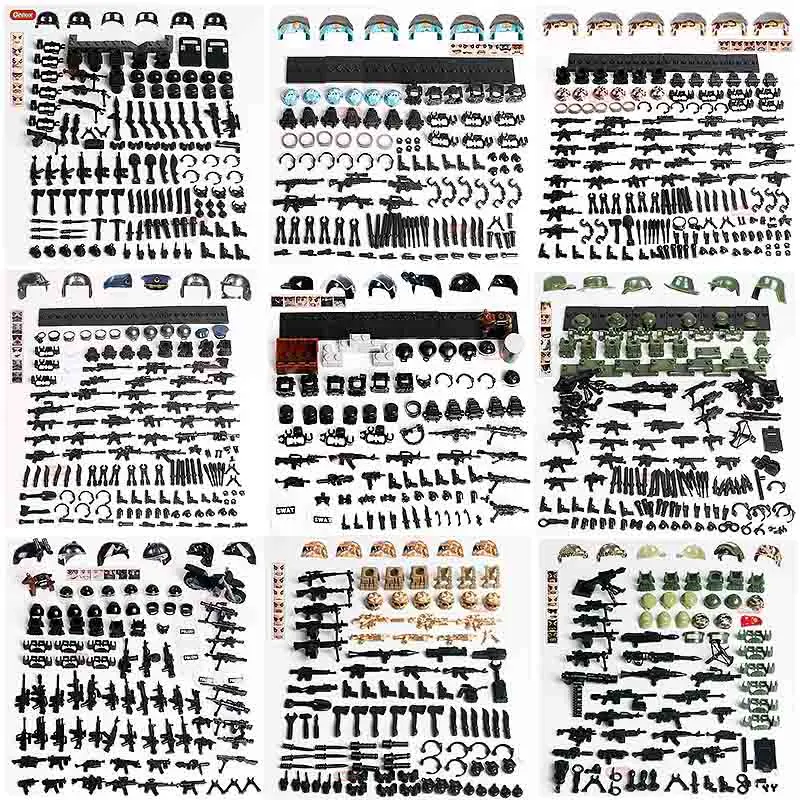

Oenux New Modern Army Military Building Block Set Camouflage Soldiers Figures Block Brick Toy Compatible LegoINGlys Boys Gift