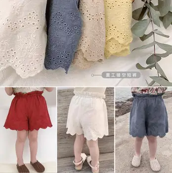 

2020 New Arrival Girls Shorts Cotton Lace Summer Girls Shorts 1-6 years QH71