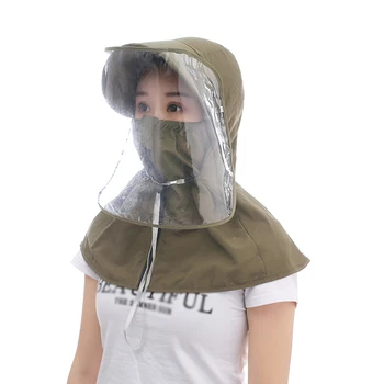 

Unisex Anti-saliva Dust-proof Anti-Splash Full Face Cover Sun Protection Outdoor Cotton + PVC For Most People