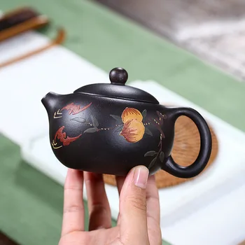 

Undressed ore beauty teapot handpainted zisha kettle