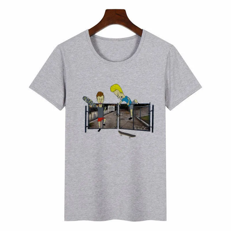 Новая Летняя женская футболка Beavis and Butthead, футболки с графическим принтом, Женская Футболка Harajuku, женские топы аниме, эстетическая одежда