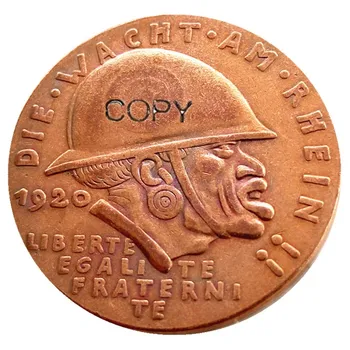

Germany 1920 Commemorative Coin The Black Shame Medal 100% Copper Rare Copy Coin