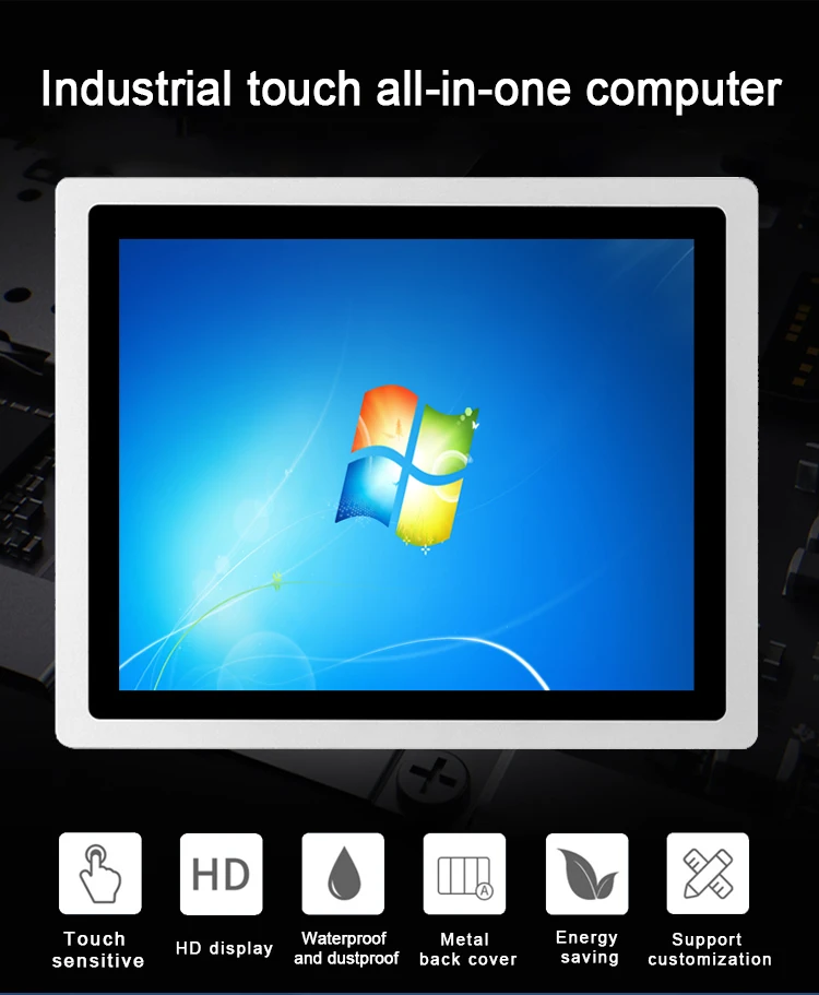 

1000 nits high brightness 10 12 15 17 21.5 Inch PCAP Industrial Panel PC screen Fanless Embedded Computer touch screen pc mini