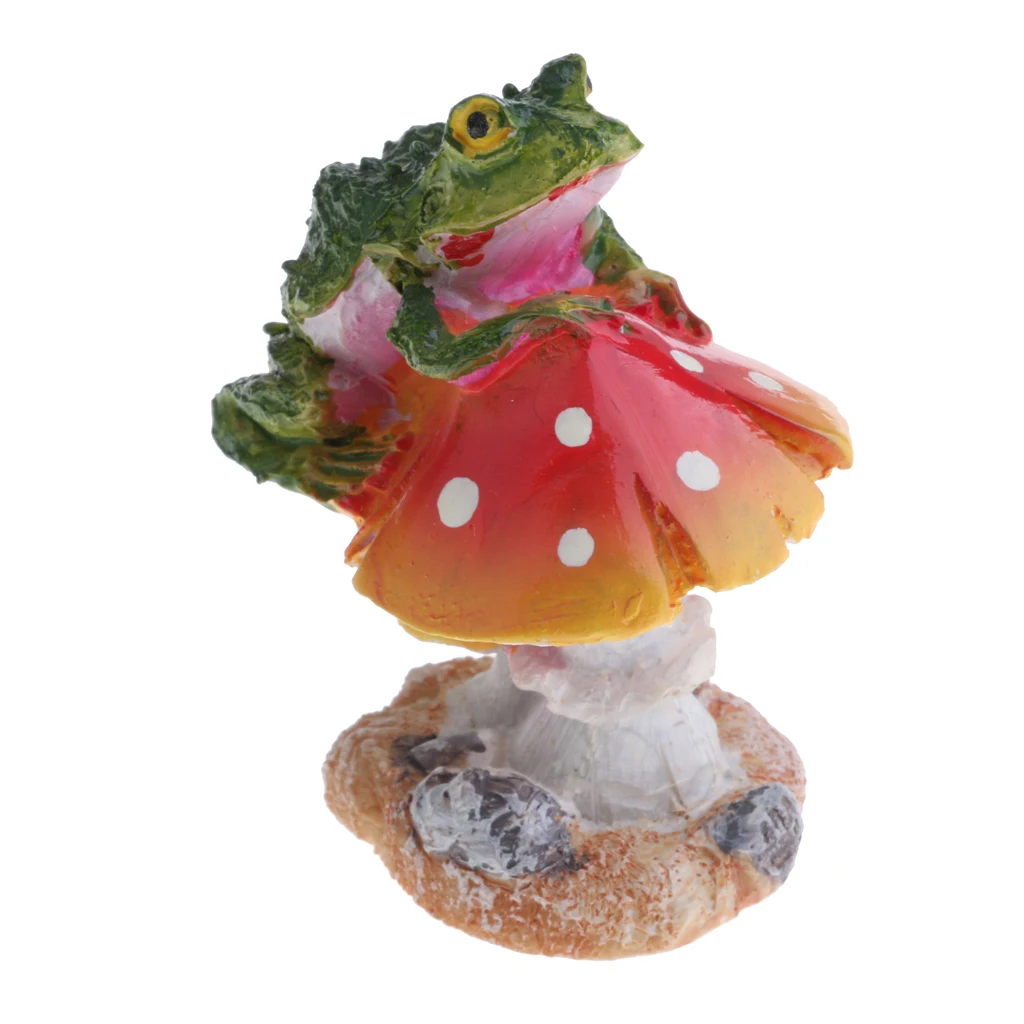 Miniature Cute Animal Mushroom Micro Landscape Terrariums Fairies Moss Garden Ornament Figurine Planter Bonsai Wedding Decor