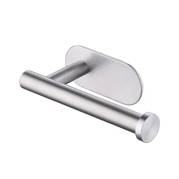 

304 Stainless Steel tissue holder Nail-Free Kitchen and Toilet Hole-Free Drawing Process Reel Frame