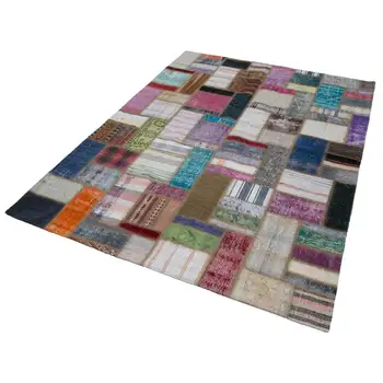

170x234 Cm Multicolor Handmade Rugs Patchwork Rug-6x8 Ft